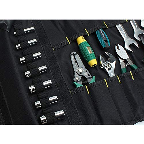 Bolsa Herramientas Con 22 Bolsillos Portátil Tote Almacenamiento Llave Plegable Bolsa Alicates Para Reparadores Chef