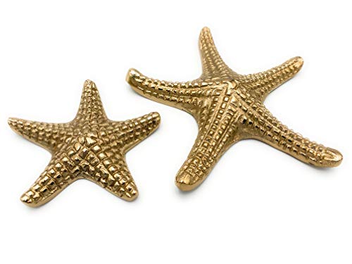 Boltze estrella de mar oro 2 unidades 18 y 11 cm Alu Trend Style para decoración