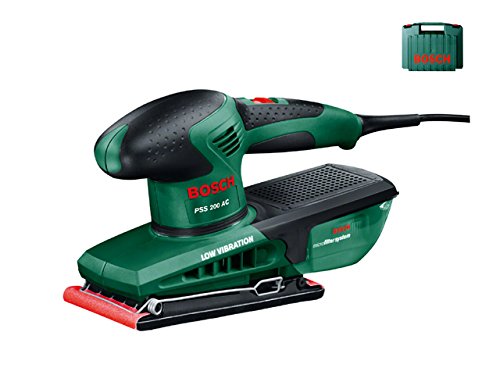 Bosch PSS 200 AC Lijadora orbital 200W negro, verde - Amoladoras de banda (lijadora orbital, amoladora manual, negro, verde, bolsa, rectangular, EN 60745)