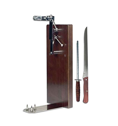 BRICOMIRAS JAMONERO Modelo TAHAL Vertical, Regalo Cuchillo Y CHAIRA, Soporte JAMONERO