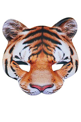 Bristol Novelty - Careta de tigre para disfraz (Tamaño Único) (Multicolor)