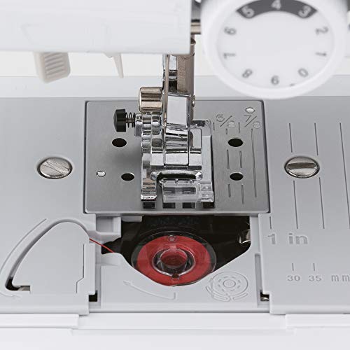 Brother CS10s Máquina de coser, Metal, blanco, rojo, Full-size sewing machine