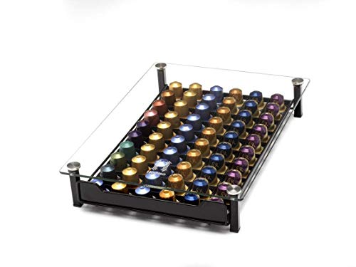 Café Capsulas Dispensador de Homiso, Nespresso compatibles, 60 Capsulas porta