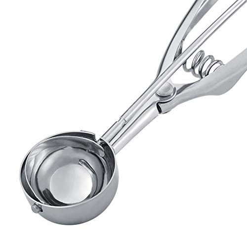 Cafopgrill Ice Cream Scoop de Acero Inoxidable 40mm / 60mm Cookie Cupcake Scooper con Disparador para Hornear albóndigas Dos tamaños(4CM)