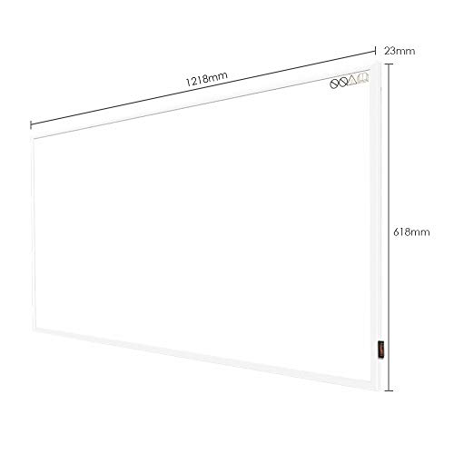 Calefacción por infrarrojos 700W Calentador de pared eléctrico Placa de Montaje en pared Protección contra sobrecalentamiento de ahorro de energía Calentador de cristal de carbono con RoHS CE GS