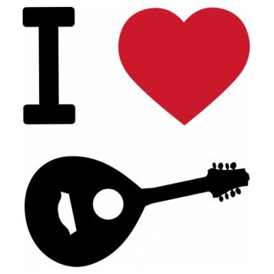 Camiseta de niño I Heart Mandolin by Shirtcity