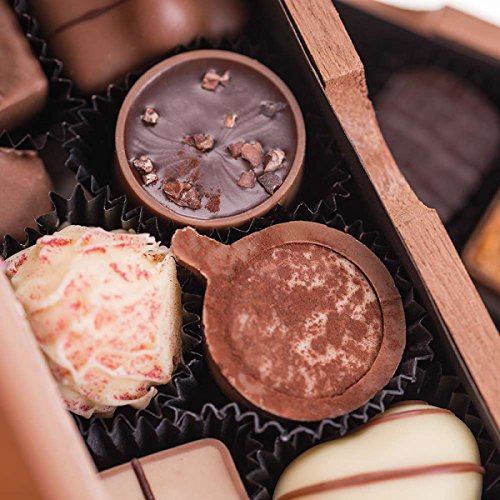 Chocolaterie - Geburtstag - 20 exclusivos Surtido de Pralinés | bombones Praliné | regalo en caja de madera | sabores | Chocolate | Cumpleaños | Mujer | Hombre | Amiga | Padre | Madre | Dulces