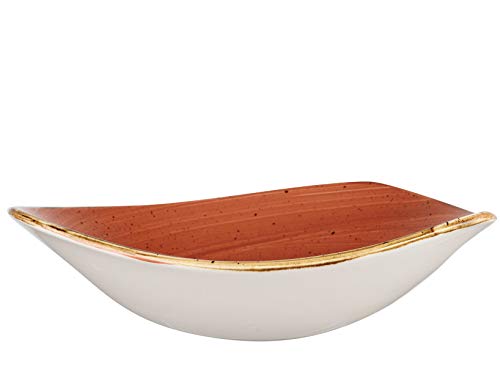 Churchill 382525 Stonecast - Copa de porcelana, color naranja, 23,5 cm