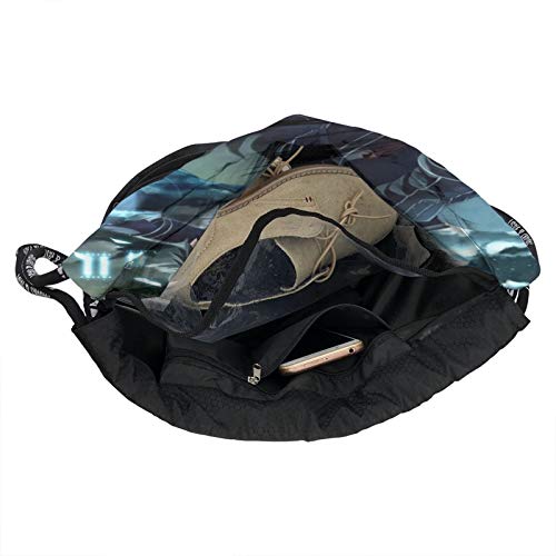 CrazyCoolArt Sword Art Online Kirigaya Kazuto mochila con cordón paquete de mochilas portátil de ocio de almacenamiento de viaje bolsas de hombro de 35 x 45 cm