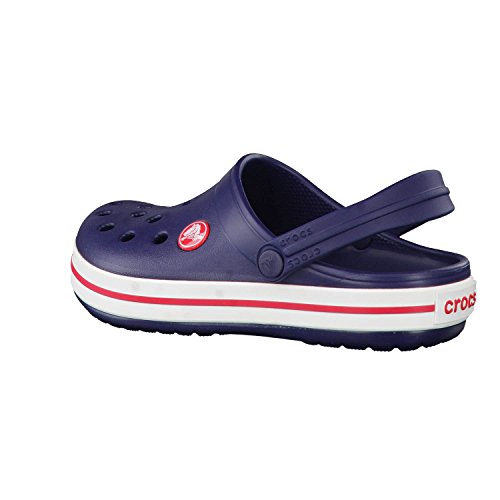 Crocs Crocband Clog K, Zuecos con Correa Unisex-Bambini, BLU (Navy/Red), 27/28 EU