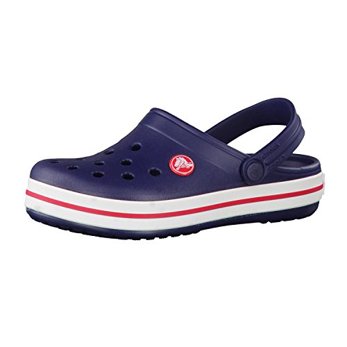 Crocs Crocband Clog K, Zuecos con Correa Unisex-Bambini, BLU (Navy/Red), 33/34 EU