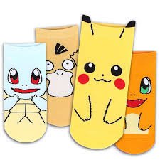 Dani's Choice Calcetines con personajes famosos de animación japonesa multicolor Pokemon 4 Pairs Talla única