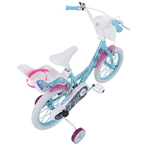 Denver Bike 2295 Niñas Ciudad 14" Acero Azul, Blanco bicicletta - Bicicleta (Vertical, Ciudad, 35,6 cm (14"), Acero, Azul, Blanco, 35,6 cm (14"))