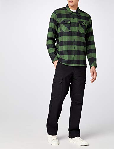 Dickies Streetwear Male Shirt Sacramento - Camiseta / Camisa deportivas para hombre, color verde (pine green), talla Large