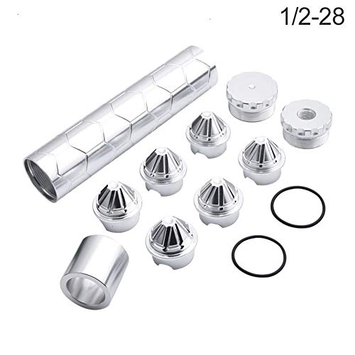 DINGZH-HANGZH 12pcs 1/2-28 5/8-24 Filtros De Combustible De Aluminio Trampa De Combustible Filtro De Vasos De Filtro Solvente Compatible para Napa 4003 Wix 24003 (Color : D)