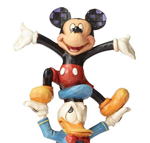 Disney 4055412 Figura Coleccionable Mickey, Donald y Goofy, Resina, Multicolor, 10 x 6 x 22 cm