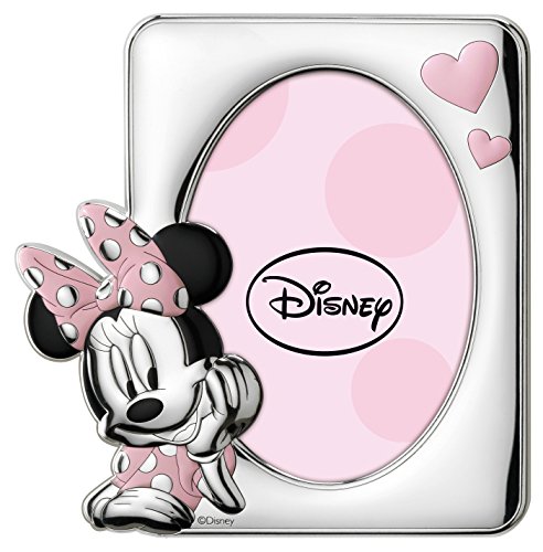 Disney Baby - Minnie Mouse - Marco de fotos decorativo - Ideal para habitaciones infantiles - Plata