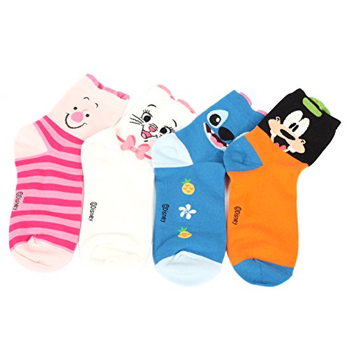 Disney Sneakers Churros 02 - Calcetines para mujer (4 pares)