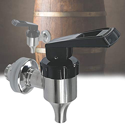 Dispensador de bebidas Spigot Reemplazo, 304 de acero inoxidable para jugo de bebidas frías de vino grifo para uso doméstico y fiesta (16 mm)
