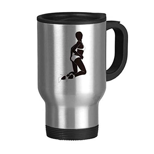 DIYthinker Mujer Caliente del Bikini de la Silueta Viaje de Acero Inoxidable Jarra de Cerveza Tazas con Asas 13oz Regalo