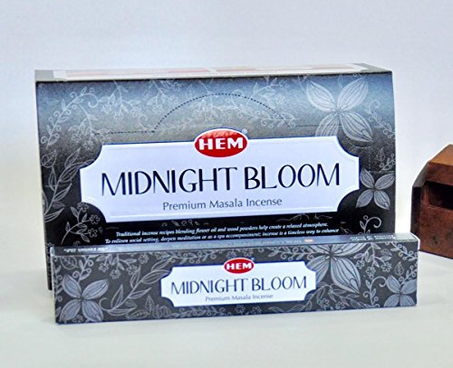 Dobladillo Natural Midnight Bloom – Varillas de incienso Masala – Paquetes de 12