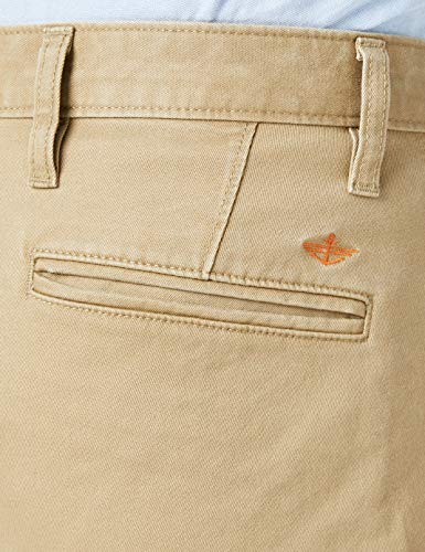 dockers Alpha Original Slim-Stretch Twill Pantalones, Marrón (New British Khaki 0432), 32W / 32L para Hombre