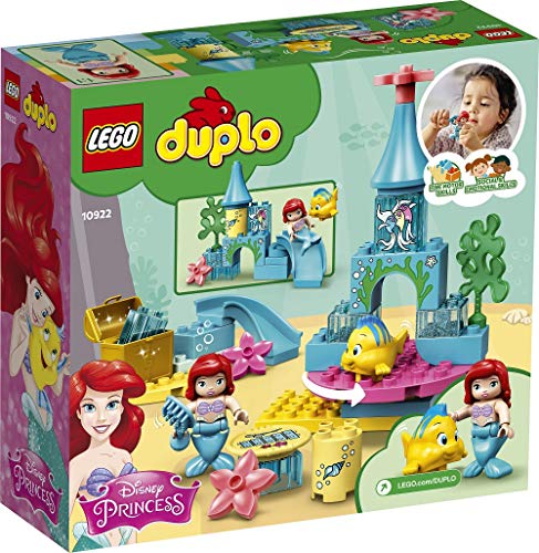 DUPLO Princess TM Disney Princess Castillo Submarino Juguete con Muñeca de La Sirenita Ariel para Niños Pequeños de  2-5 años, multicolor (Lego ES 10922)