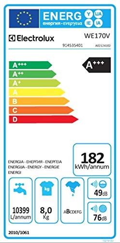 Electrolux myPRO WE170V - Lavadora (Independiente, Carga frontal, Acero inoxidable, Botones, Giratorio, Izquierda, LCD)