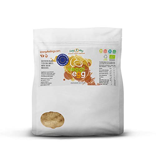 Energy Feelings Veggiegg ecológico - 500g | huevo vegano sin gluten | sabor y textura ideal | máxima calidad