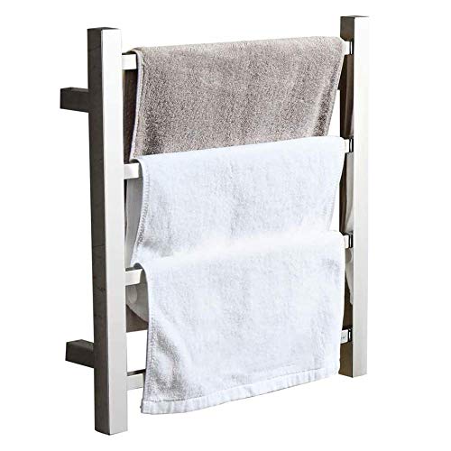 Escalera de calefacción de toallas, radiador de toallas eléctrico, 304StainleSecador de toallas de acero inoxidable para montaje en pared, período especial, necesita proteger su toalla y usted mismo,