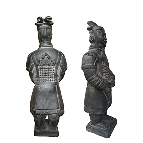 Escultura de guerrero de terracota, antigua China, Dinastía Qin, escultura de decoración, para la mesa, de regalo, 8,8 cm, cerámica, General