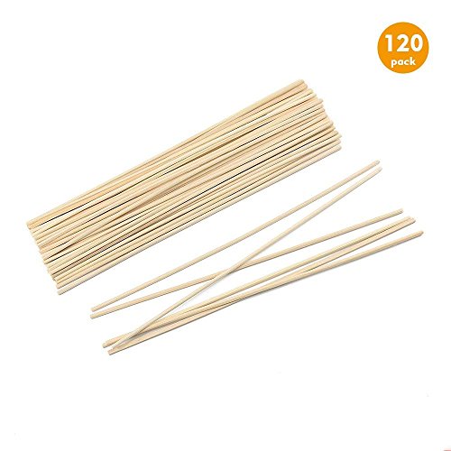 Esnow 120 pedazos de aceite de madera de caña difusor Sticks reed ratán de recambio para fragancia de aroma, 9.45 pulgadas