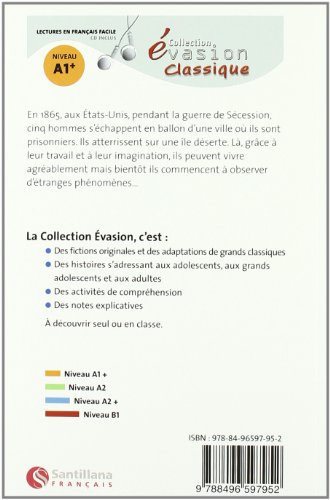 EVASION CLASSIQUE NIVEAU 1 L'ILE MYSTERIEUSE + CD (Evasion Lectures FranÇais) - 9788496597952