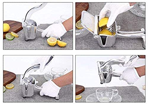 Exprimidor manual de acero inoxidable – exprimidor de frutas de mano de aleación resistente, exprimidor manual de limón y naranja