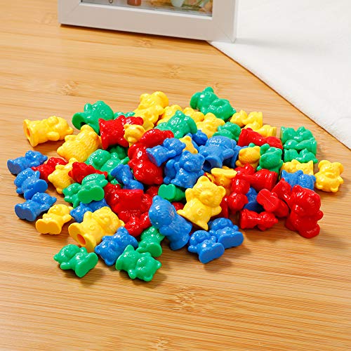 EXTSUD Juguete Montessori de Ositos, Juguete Clasificar Colores Juguetes Educativos de Reconocimiento de Números y Colores para Niños