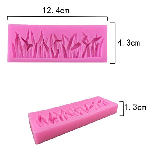 Fangfeen Forma césped Pastel de Silicona del Molde la Pasta de azúcar Galleta del Chocolate Molde del Caramelo Pudín Mollete moldes para Hornear Herramientas de Bricolaje