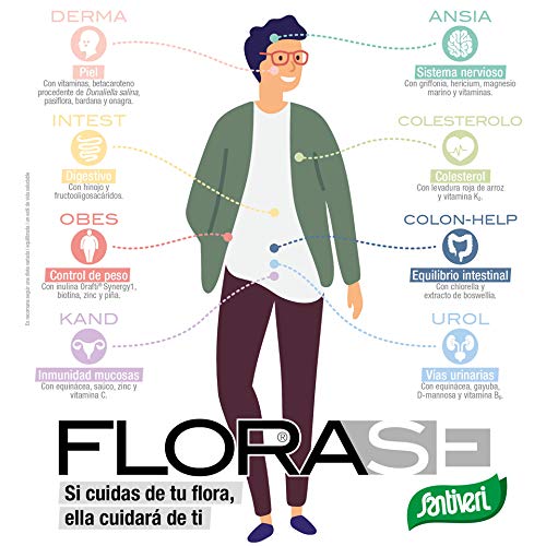 Florase Colesterolo: Complemento alimenticio con levadura de arroz y vitamina K2 - 40 Cápsulas