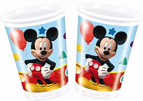 Folat B.V.- Pack 8 vasos 200 ml, Mickey Mouse, unica (Perona 50864)