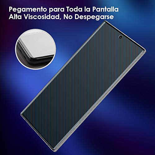 G-Color Galaxy Note10 Protector Pantalla, [Alta Viscosidad], Cristal Vidrio Templado de 3D [Alta Sensibilidad] [9H Dureza] Protector de Pantalla para Samsung Galaxy Note 10