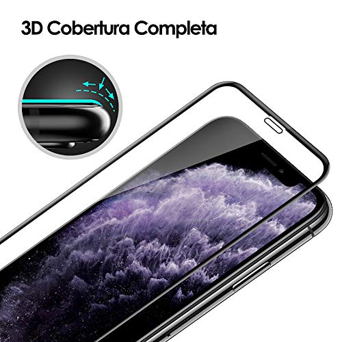 G-Color Protector Pantalla de iPhone 11 Pro Max/ iPhone XS MAX ( 6.5 in' ), [3D Cobertura] [Anti-Choque] Protector de Pantalla para iPhone XS MAX/ iPhone 11 Pro Max Cristal Vidrio Templado