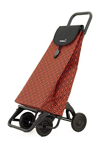 Garmol Carro Compra, Naranja y Negro, 55L