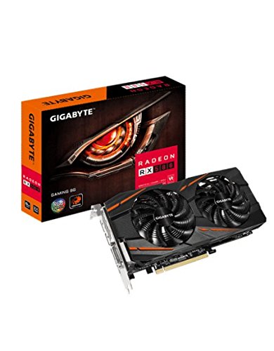 Gigabyte GV-RX580GAMING-8GD - Tarjeta Gráfica, RX 580 Gaming, 8 phases poder,  8GB, Negro