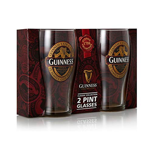 Guinness Ruby Red Vaso de cerveza transparente