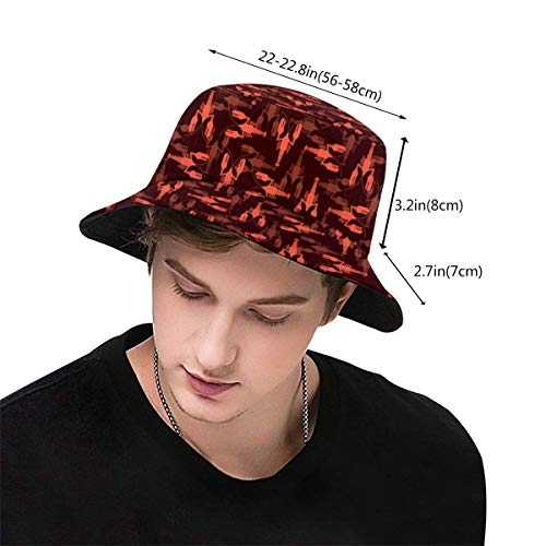 Hangdachang Crayfish Marine Crustáceo Unisex Moda Bucket Hat Summer Fisherman Cap para Hombres Mujeres