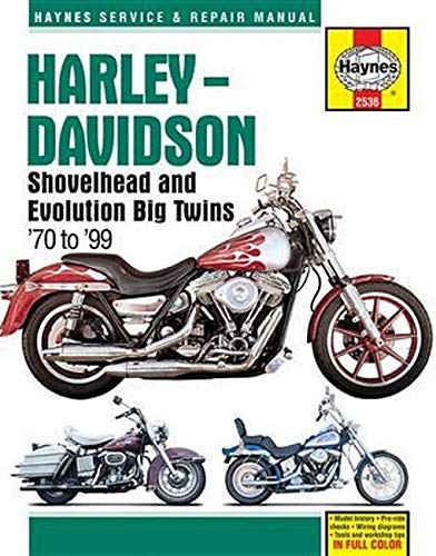 Harley-Davidson Shovelhead & Evolution Big Twins (70 - 99): 1970 - 1999 (Haynes Service and Repair Manual)