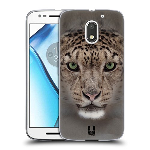 Head Case Designs Onza Caras Animales 2 Carcasa de Gel de Silicona Compatible con Motorola Moto E3