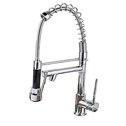 HENGMEI Grifo Mezclador Grifo de Cocina Fregadero Grifo de Baño con Dos Caños Giratorios Monomando de lavabo Monom ando Baño de Cocina Para Lavabo Y Baño, Tipo D