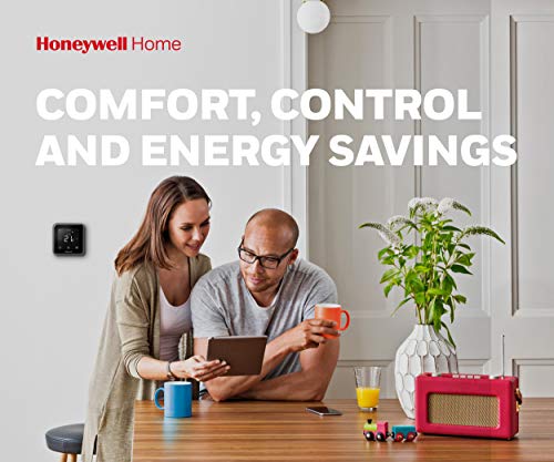 Honeywell Home Termostato programable Inteligente WiFi T6, Montaje en Pared, Negro