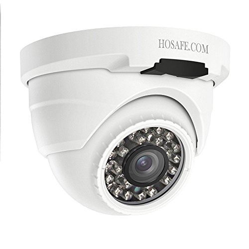 HOSAFE PoE Camera Outdoor 1080P con Audio, visión Nocturna de 50 pies, Alerta de detección de Movimiento, Compatible con ONVIF NVR o Software (Blur Iris, iSpy, Synology, etc.)