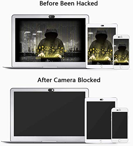 ivoler [6 Unidades] Cubierta Webcam, Webcam Cover Slider Diseño Ultra Fino Camera Cover Tapa Webcam para Todo Tipo de Ordenadores Portátiles, Tabletas y Móviles Inteligentes - (Negro)